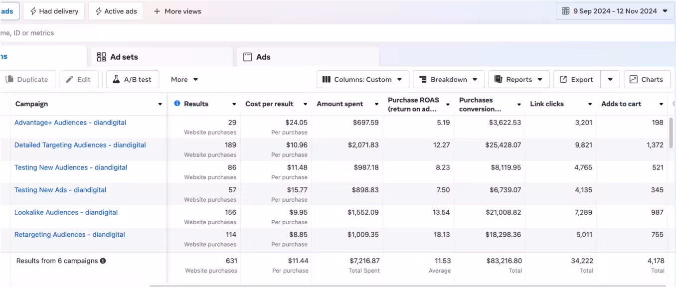 DEVNET Meta Ads campaign result 6